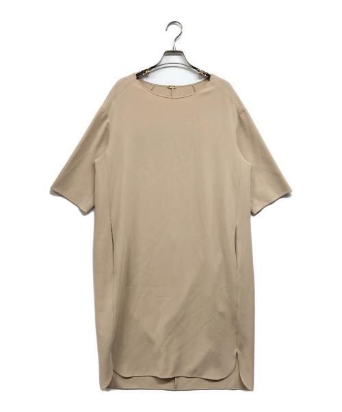 MUSE（ミューズ）MUSE (ミューズ) トリアセジョーゼットドロップワンピース ベージュ サイズ:なし(実寸サイズをご確認下さい)の古着・服飾アイテム