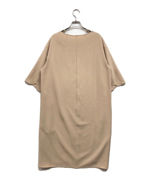 MUSE（ミューズ）MUSE (ミューズ) トリアセジョーゼットドロップワンピース ベージュ サイズ:なし(実寸サイズをご確認下さい)の古着・服飾アイテム