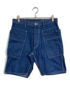 SASSAFRASササフラス）の古着「WHOLE HOLE PANTS 1/2 DENIM」｜インディゴ