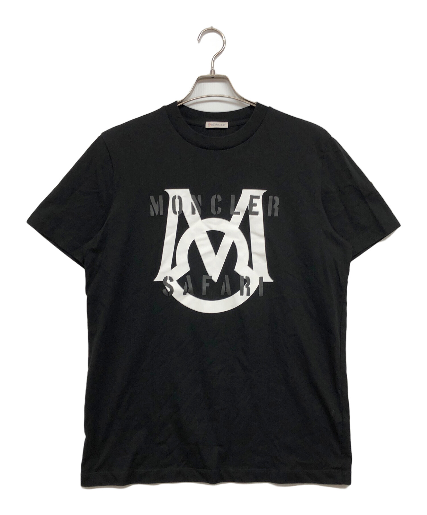 MONCLER (モンクレール) SS T-SHIRT ブラック サイズ:L MONCLER (モンクレール) SS T-SHIRT ブラック サイズ:L