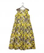 LE GLAZIKル グラジック）の古着「ノスリーブレスワンピース」｜イエロー