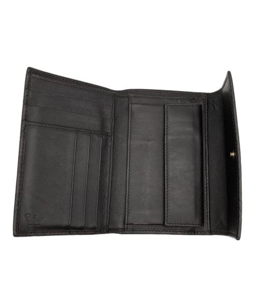GUCCI（グッチ）GUCCI (グッチ) 3つ折り財布 ブラウンの古着・服飾アイテム