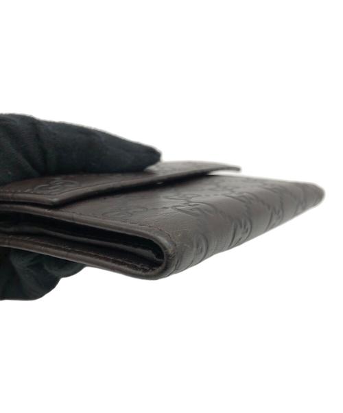 GUCCI（グッチ）GUCCI (グッチ) 3つ折り財布 ブラウンの古着・服飾アイテム