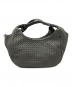 BOTTEGA VENETAボッテガベネタ）の古着「イントレチャートハンドバッグ」｜グレー