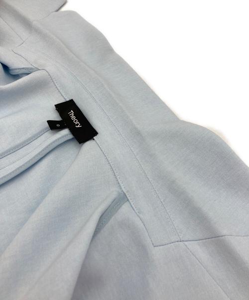 theory（セオリー）theory (セオリー) Crisp Twill SB Slim Blazer スカイブルーの古着・服飾アイテム