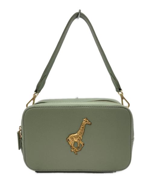 ear PAPILLONNER（イアパピヨネ）ear PAPILLONNER (イアパピヨネ) ブルックリンチャームスクエアショルダーバッグ グリーンの古着・服飾アイテム