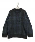 sacaiサカイ）の古着「Plaid Knit Sweater」｜ネイビー
