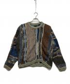 Coogiクージー）の古着「3Dニット」｜グリーン×ブラウン