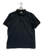 BLACK Scandal Yohji Yamamotoブラックスキャンダルヨウジヤマモト）の古着「鹿の子ポロシャツ」｜ブラック