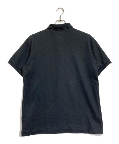 BLACK Scandal Yohji Yamamoto（ブラックスキャンダルヨウジヤマモト）BLACK Scandal Yohji Yamamoto (ブラックスキャンダルヨウジヤマモト) 鹿の子ポロシャツ ブラック サイズ:3の古着・服飾アイテム