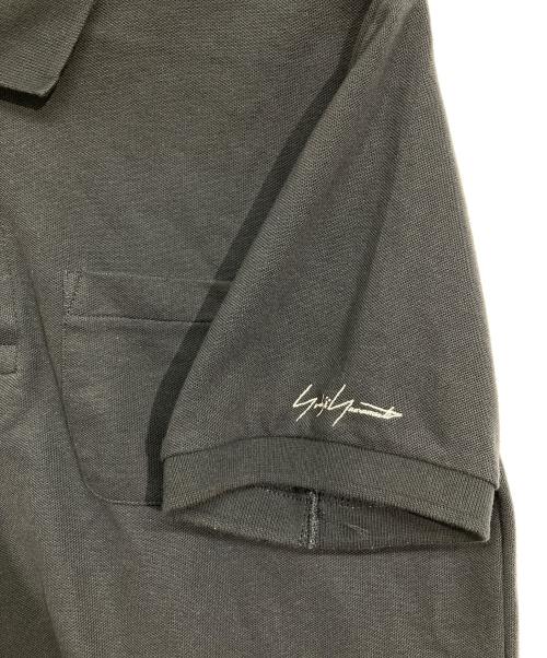 BLACK Scandal Yohji Yamamoto（ブラックスキャンダルヨウジヤマモト）BLACK Scandal Yohji Yamamoto (ブラックスキャンダルヨウジヤマモト) 鹿の子ポロシャツ ブラック サイズ:3の古着・服飾アイテム