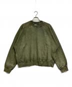 CLESSTEクレスト）の古着「PIGMENT DYE FUTURE SWEATSHIRT」｜グリーン