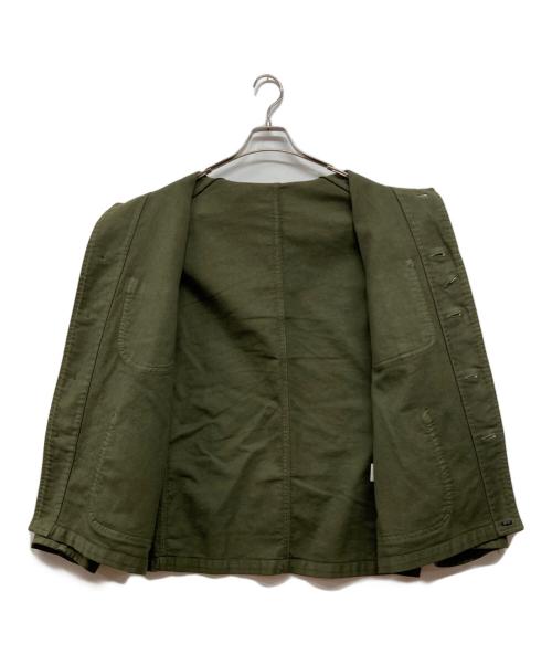 Porter Classic（ポータークラシック）Porter Classic (ポータークラシック) モールスキン フレンチワークジャケット グリーン サイズ:XLの古着・服飾アイテム