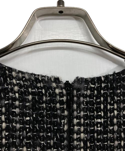 Christian Dior（クリスチャン ディオール）Christian Dior (クリスチャン ディオール) ツイードワンピース ブラック×ホワイト サイズ:38の古着・服飾アイテム