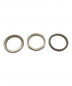 XOLOショロ）の古着「三連リング」｜シルバー