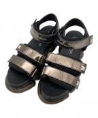 MAISON MAVERICK PRESENTSメゾンマーベリック プレゼンツ）の古着「ベルクロエアソールサンダル」｜ゴールド