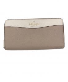 Kate Spade（ケイトスペード）の古着「ラウンドジップウォレット」｜ピンク