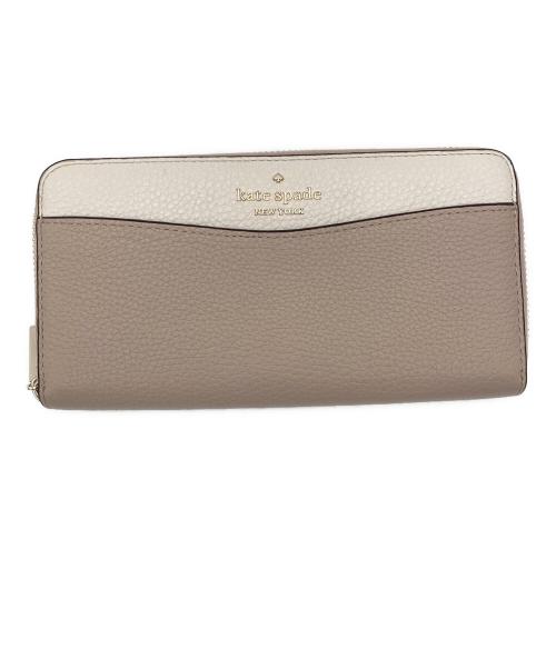 Kate Spade（ケイトスペード）Kate Spade (ケイトスペード) ラウンドジップウォレット ピンクの古着・服飾アイテム