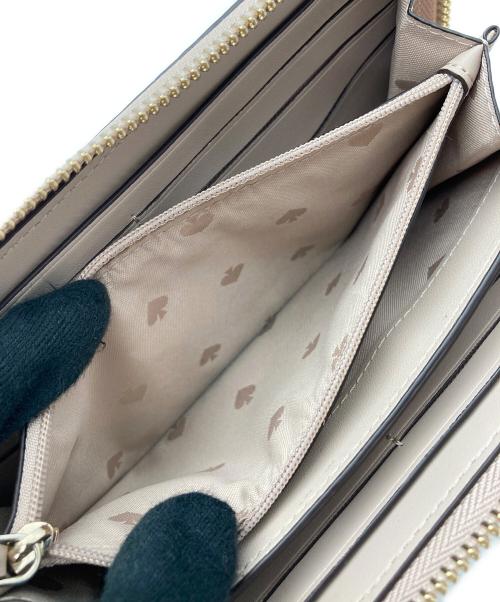Kate Spade（ケイトスペード）Kate Spade (ケイトスペード) ラウンドジップウォレット ピンクの古着・服飾アイテム