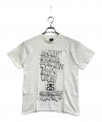 stussy×KAWSステューシー×カウズ）の古着「WORLD TOUR TEE」｜ホワイト