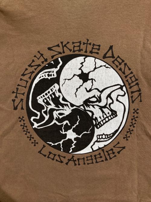 stussy（ステューシー）stussy (ステューシー) SKATE DESIGNS LOS ANGELES ブラウン サイズ:Lの古着・服飾アイテム