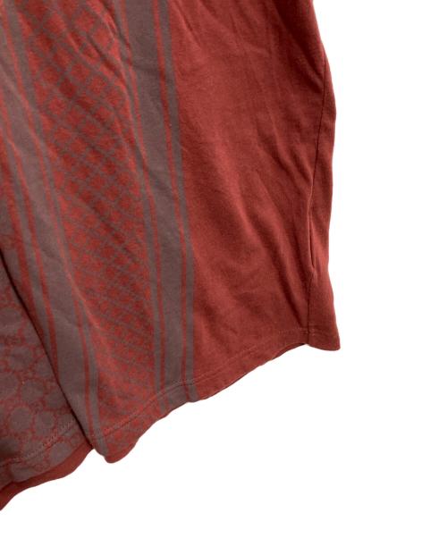 GUCCI（グッチ）GUCCI (グッチ) GGロゴプリントtシャツ ブラウン サイズ:XLの古着・服飾アイテム