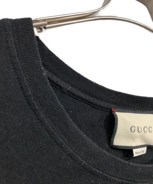 GUCCI（グッチ）GUCCI (グッチ) ロゴTシャツ ブラック サイズ:Lの古着・服飾アイテム
