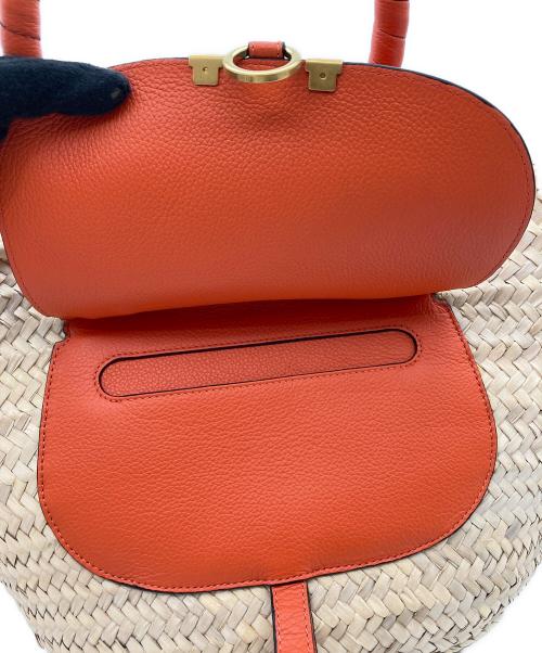 Chloe（クロエ）Chloe (クロエ) MARCIEカゴバッグ オレンジの古着・服飾アイテム
