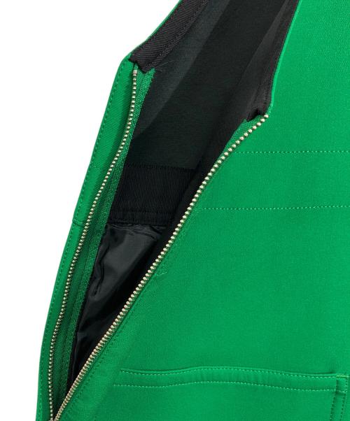 LE PHIL（ル フィル）LE PHIL (ル フィル) トリプルクロスオーバーオールサロペットスカート グリーン サイズ:Freeの古着・服飾アイテム
