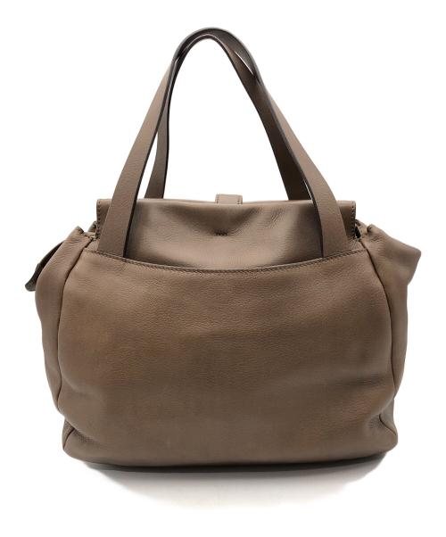 MAURO GOVERNA（マウロゴヴェルナ）MAURO GOVERNA (マウロゴヴェルナ) トートバッグ ブラウンの古着・服飾アイテム