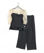 et.UNiVERエトユニベール）の古着「separated pants combination」｜ベージュ