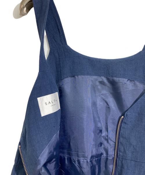 SALT+（ソルトプラス）Salt＋ (ソルトプラス) ノースリーブワンピース インディゴ サイズ:38の古着・服飾アイテム
