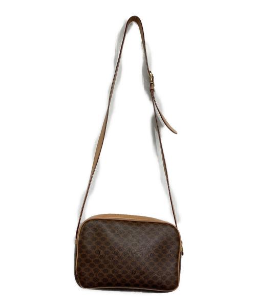 CELINE（セリーヌ）CELINE (セリーヌ) マカダムショルダーバッグ ブラウンの古着・服飾アイテム