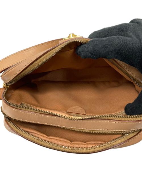 CELINE（セリーヌ）CELINE (セリーヌ) マカダムショルダーバッグ ブラウンの古着・服飾アイテム