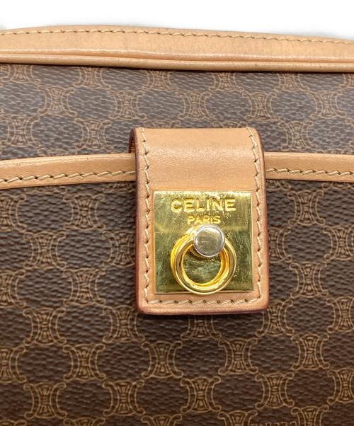CELINE（セリーヌ）CELINE (セリーヌ) マカダムショルダーバッグ ブラウンの古着・服飾アイテム