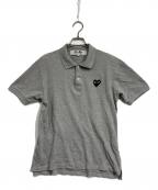 PLAY COMME des GARCONSプレイコムデギャルソン）の古着「ポロシャツ」｜グレー