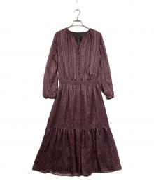 Leilian（レリアン）の古着「長袖ワンピース」｜パープル