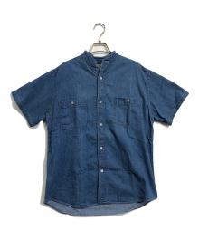 orSlow×BEAMS BOY（オアスロウ×ビームスボーイ）の古着「スタンドカラー半袖デニムシャツ」｜ブルー