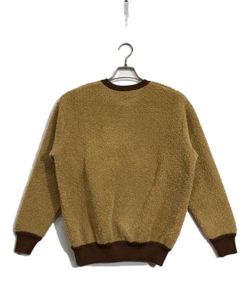 GUCCI（グッチ）GUCCI (グッチ) THE NORTH FACE (ザ ノース フェイス) ファー ボア スウェット ベージュ×ブラウン サイズ:XXSの古着・服飾アイテム