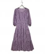 JILL STUARTジルスチュアート）の古着「総柄ワンピース」｜パープル