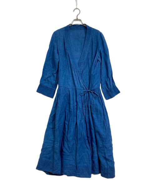 nest Robe（ネストローブ）nest Robe (ネストローブ) リネンワンピース インディゴ サイズ:Freeの古着・服飾アイテム