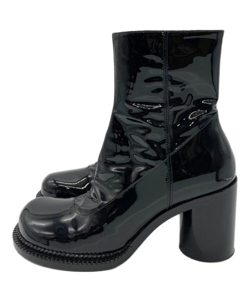 Maison Margiela（メゾンマルジェラ）Maison Margiela (メゾンマルジェラ) エナメルブーツ ブラック サイズ:37の古着・服飾アイテム