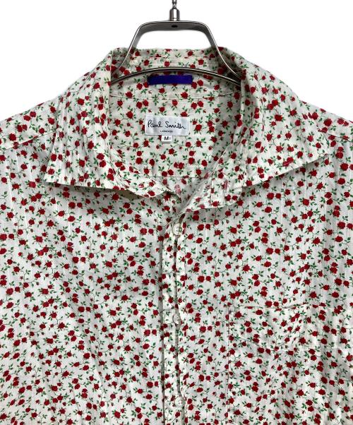 PAUL SMITH（ポールスミス）Paul Smith (ポールスミス) 花柄シャツ ベージュ×レッド サイズ:Mの古着・服飾アイテム