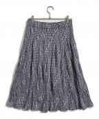 Y's for livingワイズフォーリビング）の古着「スカート」｜ホワイト×ブルー