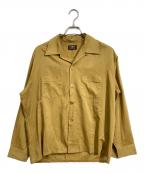 TOWN CRAFTタウンクラフト）の古着「70sオールド刺繍シャツ」｜イエロー