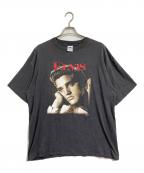 H.L MILLERH.L MILLER）の古着「エルビスプレスリープリントTシャツ」｜ブラック
