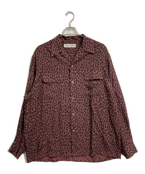 WACKO MARIA（ワコマリア）WACKO MARIA (ワコマリア) レオパード柄ハワイアンシャツ ブラック×ブラウン サイズ:XLの古着・服飾アイテム