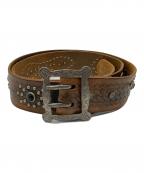 RRLダブルアールエル）の古着「スタッズベルト」｜ブラウン