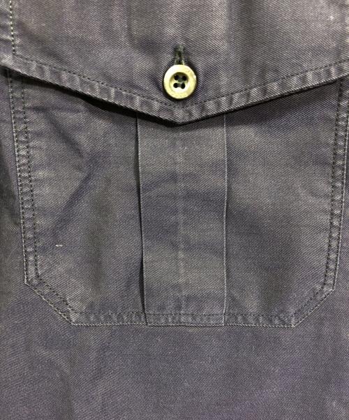 GUCCI（グッチ）GUCCI (グッチ) ダブルポケット半袖シャツ ネイビー サイズ:38/15の古着・服飾アイテム