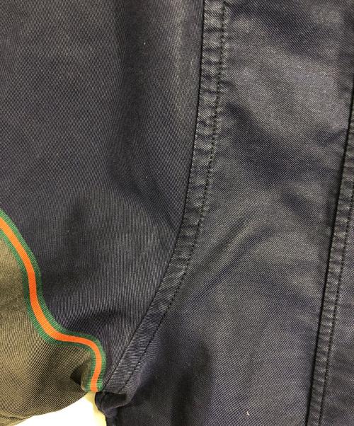 GUCCI（グッチ）GUCCI (グッチ) ダブルポケット半袖シャツ ネイビー サイズ:38/15の古着・服飾アイテム